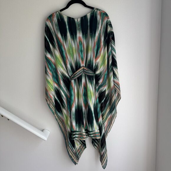 Laundry Shelli Segal Womens Flowy Sheath Stripe Vacation Vibrant Wrap Dress Sz 6 - Picture 8 of 12